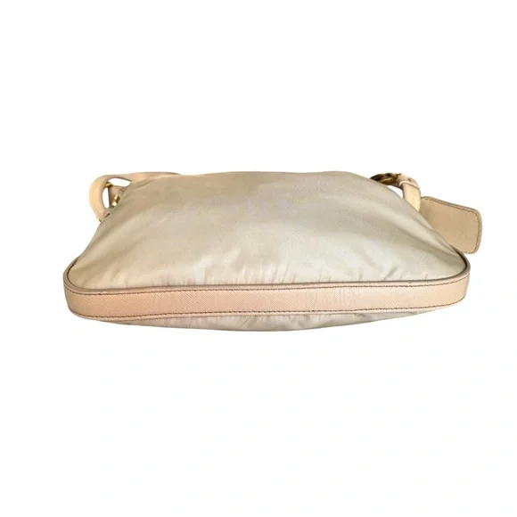 PRADA Tessuto Nylon Crossbody Beige Shoulder Bag - Picture 13 of 16
